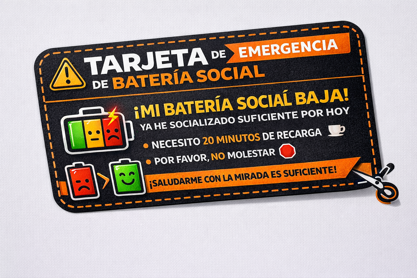 Tarjeta Batería Social MoodPin™ (Imprimible)
