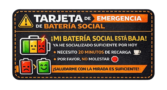Tarjeta Batería Social MoodPin™ (Imprimible)
