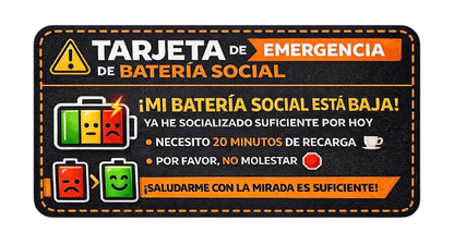 Tarjeta Batería Social MoodPin™ (Imprimible)