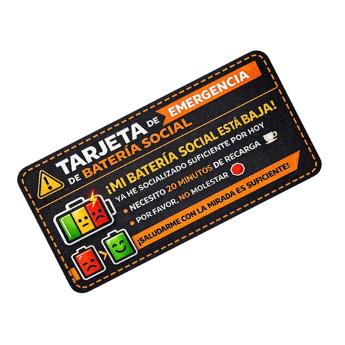 Tarjeta Batería Social MoodPin™ (Imprimible)