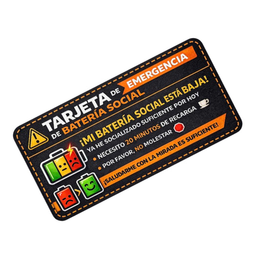Tarjeta Batería Social MoodPin™ (Imprimible)